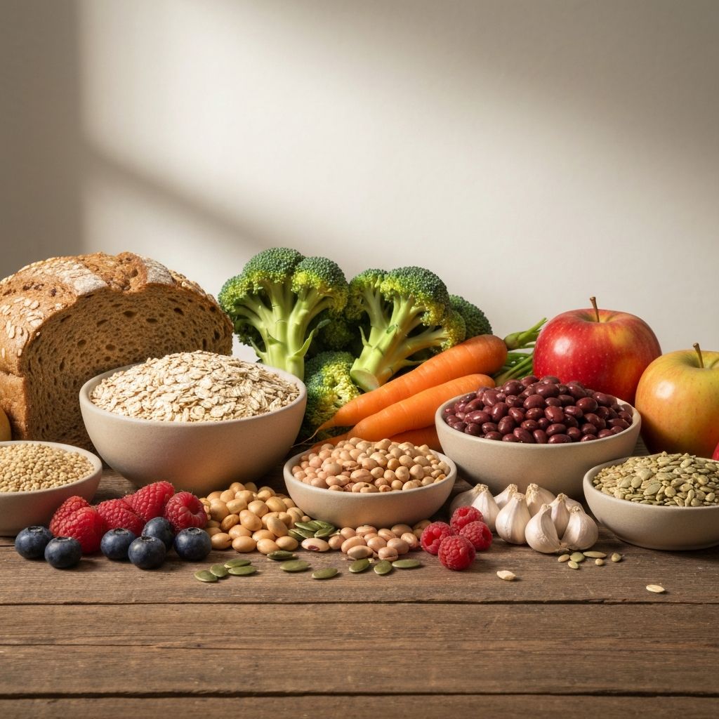 Foods rich in dietary fibre