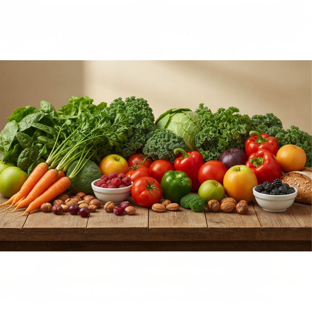 Fresh vegetables and natural foods