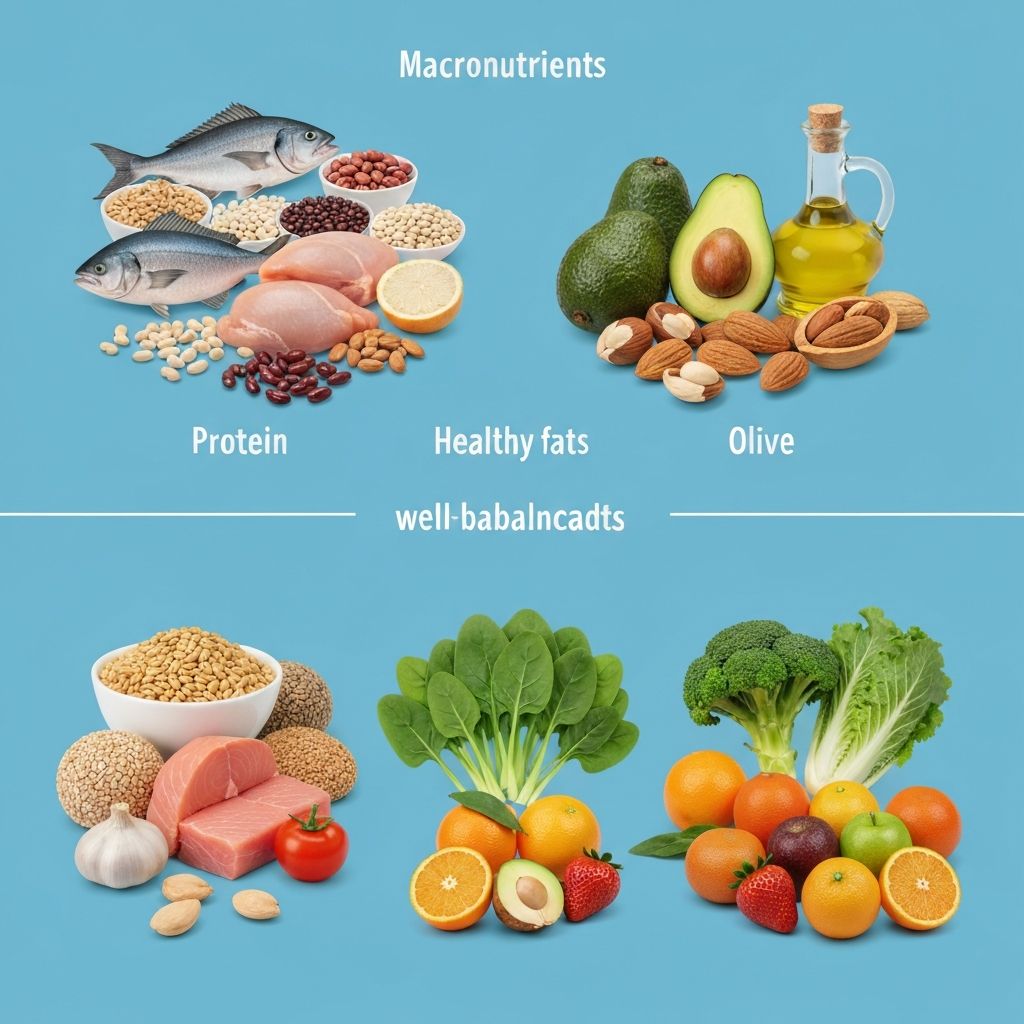 Visualization of different macronutrient food sources
