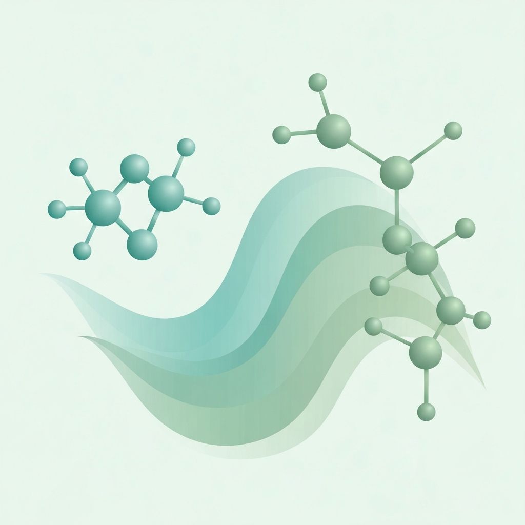 Scientific illustration of sleep and hormonal regulation